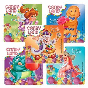 5 New Candy Land Gumdrop Scented Stickers